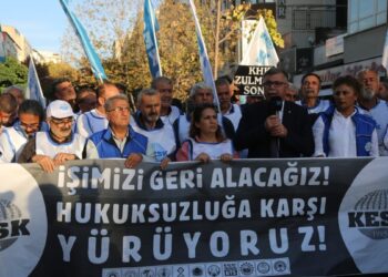 KESK’lilerin yürüyüşü sona erdi: Mücadele sürecek