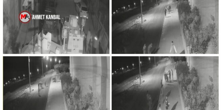 Polisin gençleri darp ettiği anın görüntüleri ortaya çıktı