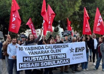 Yanarak hayatını kaybeden Mustafa Eti için eylem