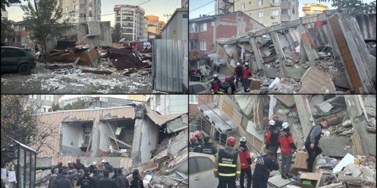 Gebze’de yıkılan binada 2 kişinin cenazesine ulaşıldı