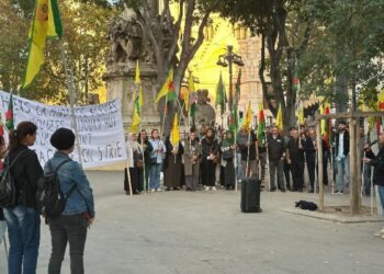 Avrupa’da Şêxmeqsûd ve Eşrefiyê’ye yönelik saldırılar protesto edildi