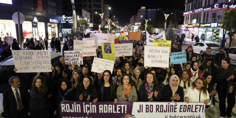 Wan’da kadınlar Rojin için yürüdü: Adını unutturmayacağız