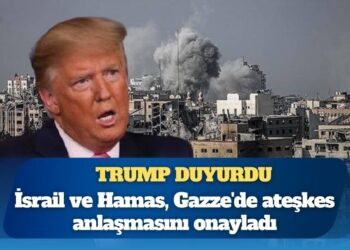 ABD Başkanı Trump, İsrail ile Hamas’ın, Gazze’de ateşkes planının ilk aşamasını imzaladığını duyurdu