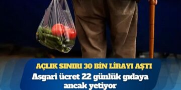 Açlık sınırı 30 bin lirayı aştı: Asgari ücret 22 günlük gıdaya ancak yetiyor