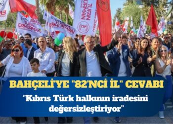Bahçeli’ye ”82’nci il” cevabı: Kıbrıs Türk halkının iradesini değersizleştiren herhangi bir siyasi söylem bizim için kabul edilebilir değildir