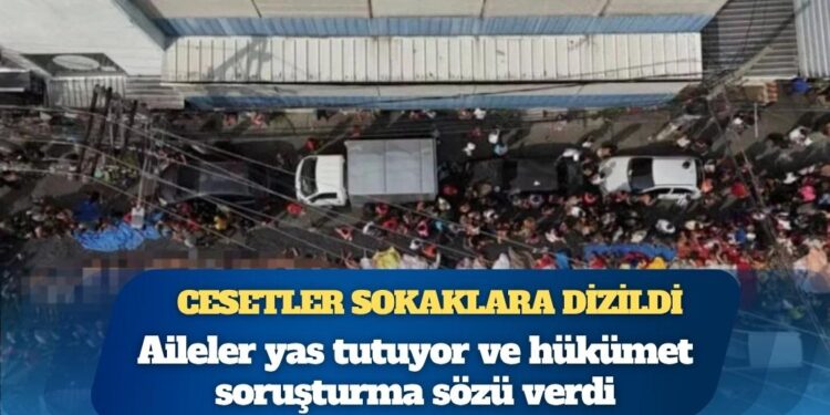 Bir gecede 180 kişi öldü: Mahalleli cesetleri sokaklara dizdi