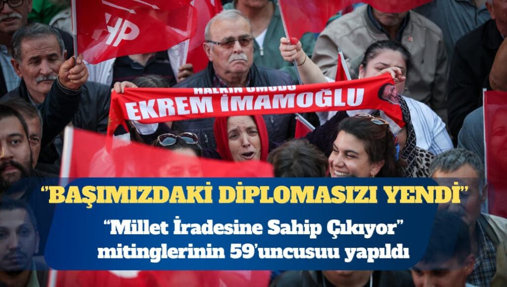 CHP Genel Başkanı Özgür Özel: Ekrem Başkan başımızdaki  diplomasızı üç kez üst üste yendi