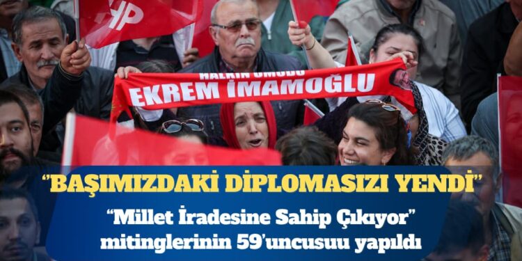 CHP Genel Başkanı Özgür Özel: Ekrem Başkan başımızdaki  diplomasızı üç kez üst üste yendi