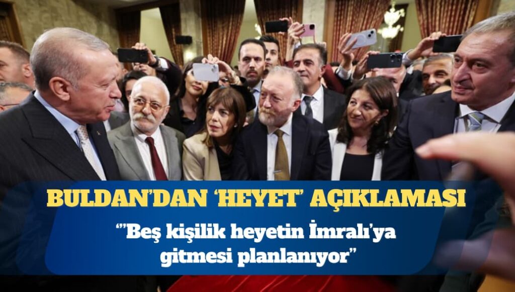 DEM Parti İmralı Heyeti’nden Pervin Buldan: Partilerin temsilcilerinden oluşan beş kişilik heyetin İmralı Cezaevi’ne gitmesi planlanıyor