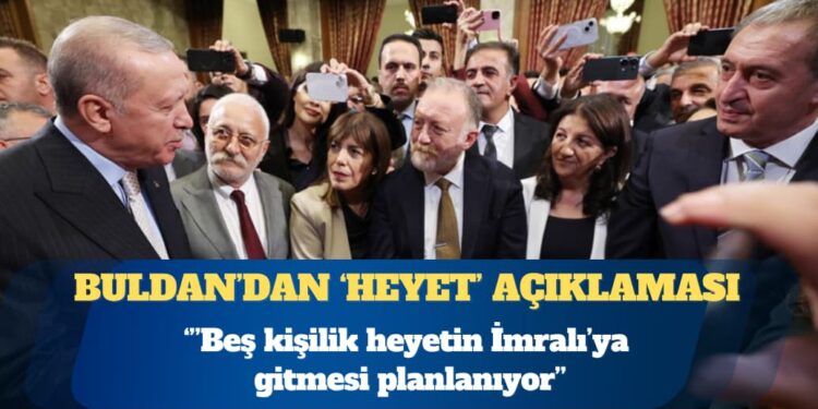 DEM Parti İmralı Heyeti’nden Pervin Buldan: Partilerin temsilcilerinden oluşan beş kişilik heyetin İmralı Cezaevi’ne gitmesi planlanıyor