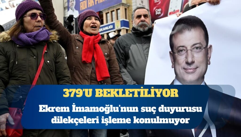 Ekrem İmamoğlu’nun suç duyurusu dilekçeleri işleme konulmuyor