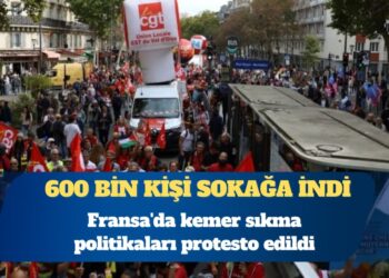 Fransa’da kemer sıkma politikalarına karşı 600 bin kişi sokağa indi