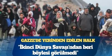 Gazze’de yerinden edilen halk: ‘İkinci Dünya Savaşı’ndan beri böylesi görülmedi’