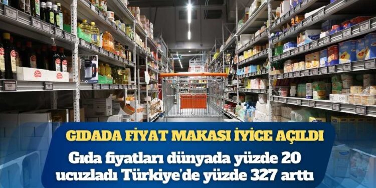 Gıdada fiyat makası iyice açıldı: Dünyada yüzde 20 ucuzladı Türkiye’de yüzde 327 arttı