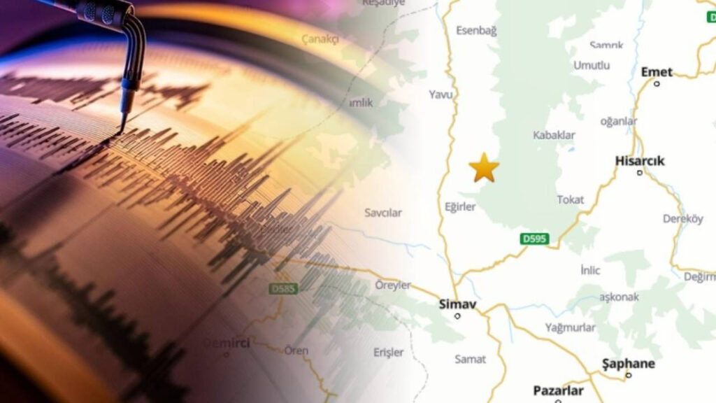 Kütahya'da Gece Yarısı Korkutan Deprem! AFAD Büyüklüğünü Duyurdu