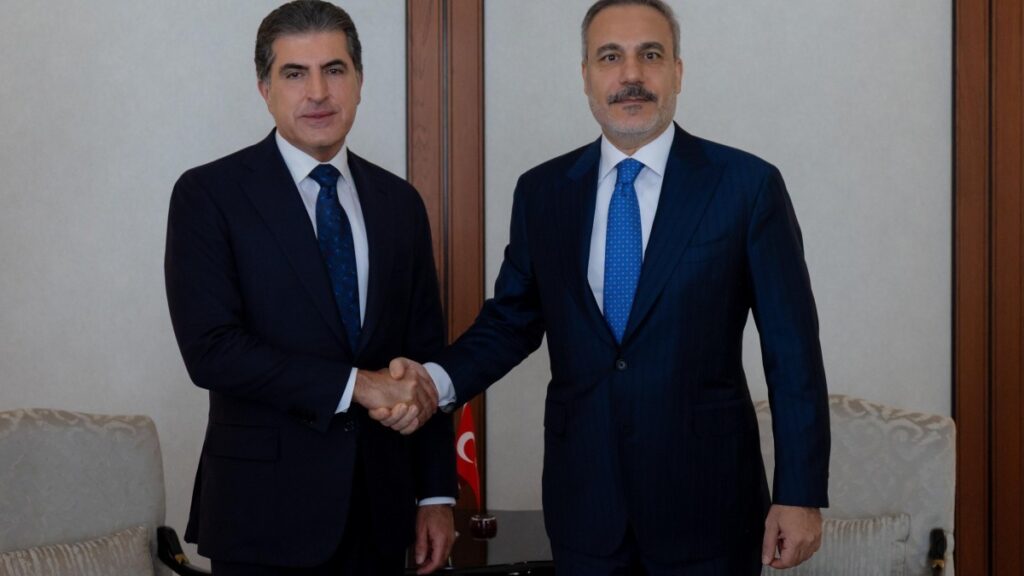 Neçirvan Barzani Fidan’la görüştü