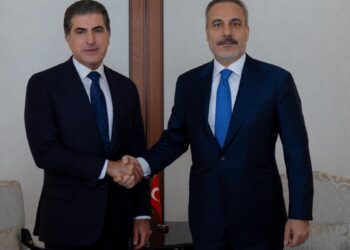 Neçirvan Barzani Fidan’la görüştü