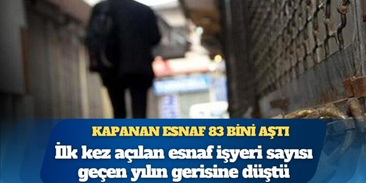 Kapanan esnaf 83 bini aştı