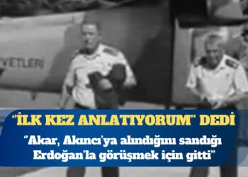 ‘İlk kez anlatıyorum’ dedi: Akar, Akıncı’ya alındığını sandığı Erdoğan’la görüşmek için gitti