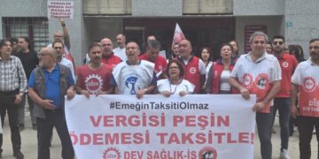 İşçilerden ücretlerinin taksitle ödenmesine tepki