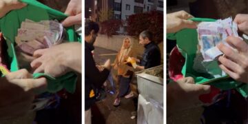 Çöpte buldukları para ve ziynet eşyalarını sahibine teslim ettiler