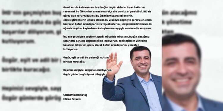 Demirtaş: Eşit ve adil geleceği birlikte kuracağız