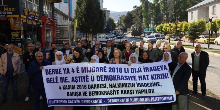 Bedlîs’te 4 Kasım protestosu