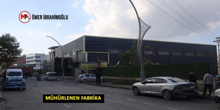 Ruhsatsız fabrika yangından sonra mühürlendi!