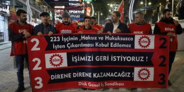 Wan’daki işçilerin eylemi 96’ncı gününde