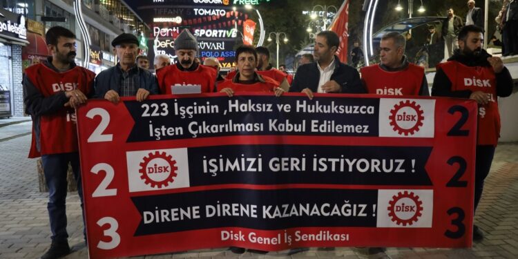 Wan’daki işçilerin eylemi 96’ncı gününde