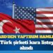 ABD’den yaptırım hamlesi: 7 Türk şirketi kara listeye alındı