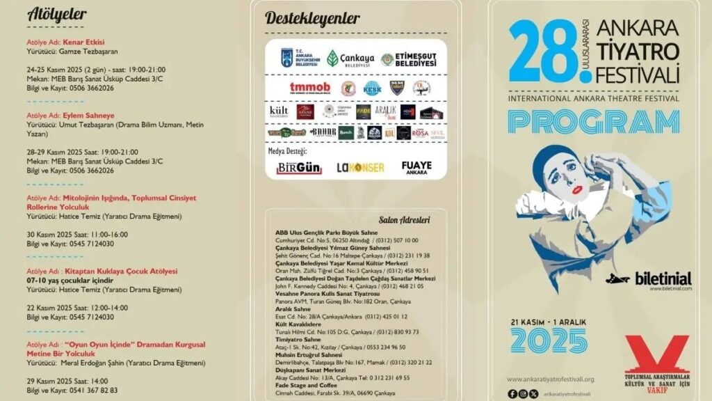 Ankara Tiyatro Festivali başlıyor