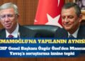 CHP Genel Başkanı Özgür Özel’den Mansur Yavaş’a soruşturma iznine tepki: İmamoğlu’na yapılanın aynısı