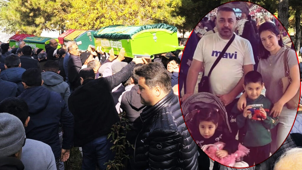 Çok Büyük Acı... Böcek Ailesinden Anne ve İki Çocuğu Yan Yana Defnedildi