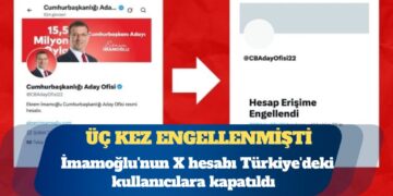Ekrem İmamoğlu’nun X hesabı Türkiye’deki kullanıcılara kapatıldı