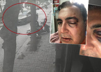 İstanbul'un Göbeğinde Dehşete Düşüren Anlar! Sokak Kedilerini Besleyen İş İnsanına Yumruklu Saldırı