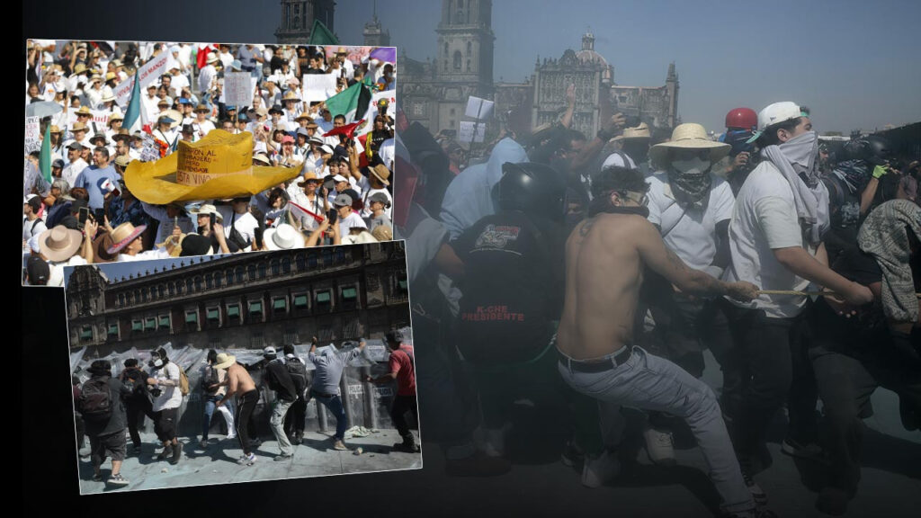 Meksika’da Binler Sokaklara Döküldü: Polis ve Göstericiler Karşı Karşıya! Çok Sayıda Yaralı