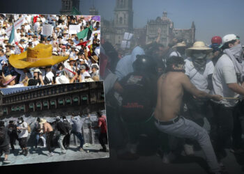 Meksika’da Binler Sokaklara Döküldü: Polis ve Göstericiler Karşı Karşıya! Çok Sayıda Yaralı