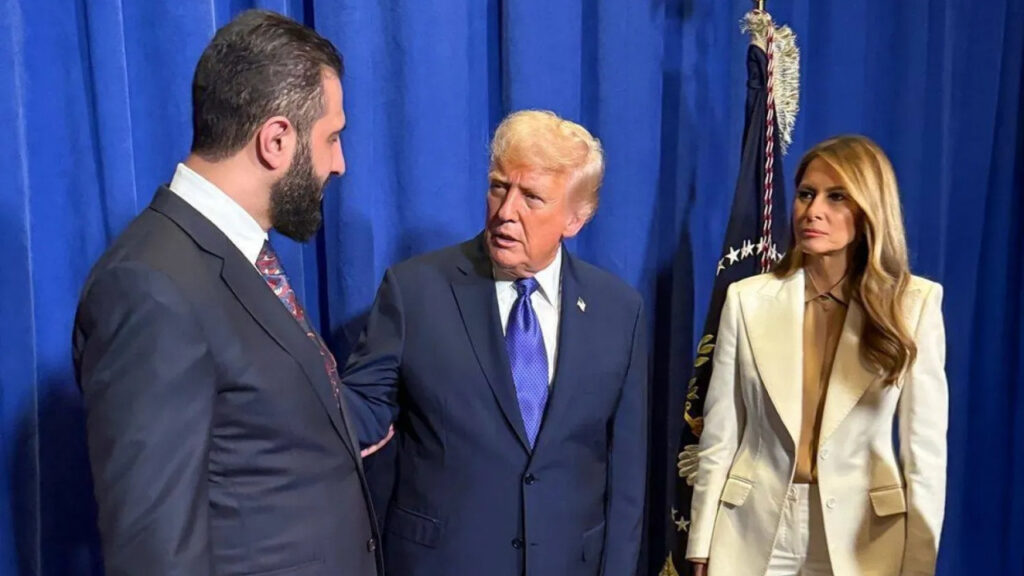 Suriye Cumhurbaşkanı Şara, Beyaz Saray Yolcusu