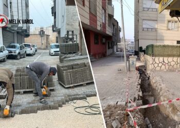 Pirsûs’ta belediye sokakları onarıyor DEDAŞ bozuyor