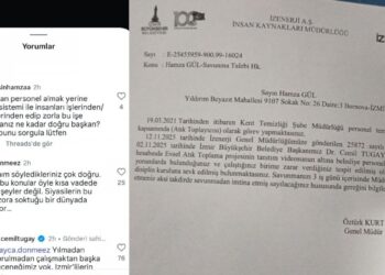 İzBB Başkanının gönderisine yorum yaptı, ücretsiz izne çıkarıldı