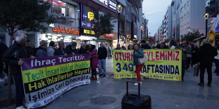 KHK eylemi: Arkadaşlarımız derhal görevlerine iade edilmeli