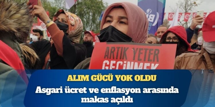 Asgari ücret ve enflasyon arasında makas açıldı: Asgari ücretlinin alım gücü yılın sonunda 15 bin 531 TL’ye geriledi