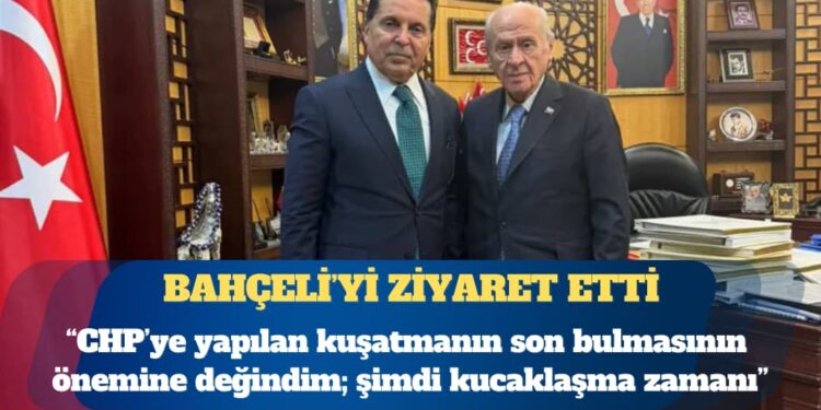 Bahçeli’yi ziyaret eden Ahmet Özer: CHP’ye yapılan kuşatmanın son bulmasının önemine değindim; şimdi kucaklaşma zamanı