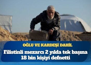 Filistinli mezarcı 2 yılda tek başına 18 bin kişiyi defnetti
