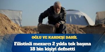 Filistinli mezarcı 2 yılda tek başına 18 bin kişiyi defnetti