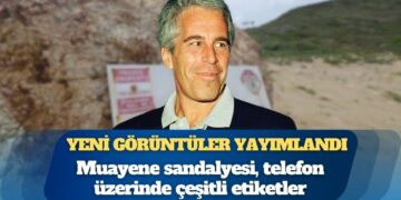 Jeffrey Epstein’ın özel adasından yeni görüntüler yayımlandı: Muayene sandalyesi, telefon üzerinde çeşitli etiketler…