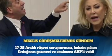 Meclis görüşmelerinde gündem: 17-25 Aralık rüşvet soruşturması, kokain çeken Erdoğancı gazeteci ve ıstakozcu AKP’li vekil