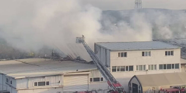 Tuzla’da Fabrika Cayır Cayır Yandı! Alevler Bir Anda Tesisin Tamamını Sardı