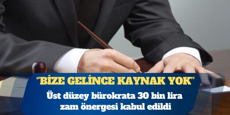 Üst düzey bürokrata 30 bin lira seyyanen zam önergesi kabul edildi